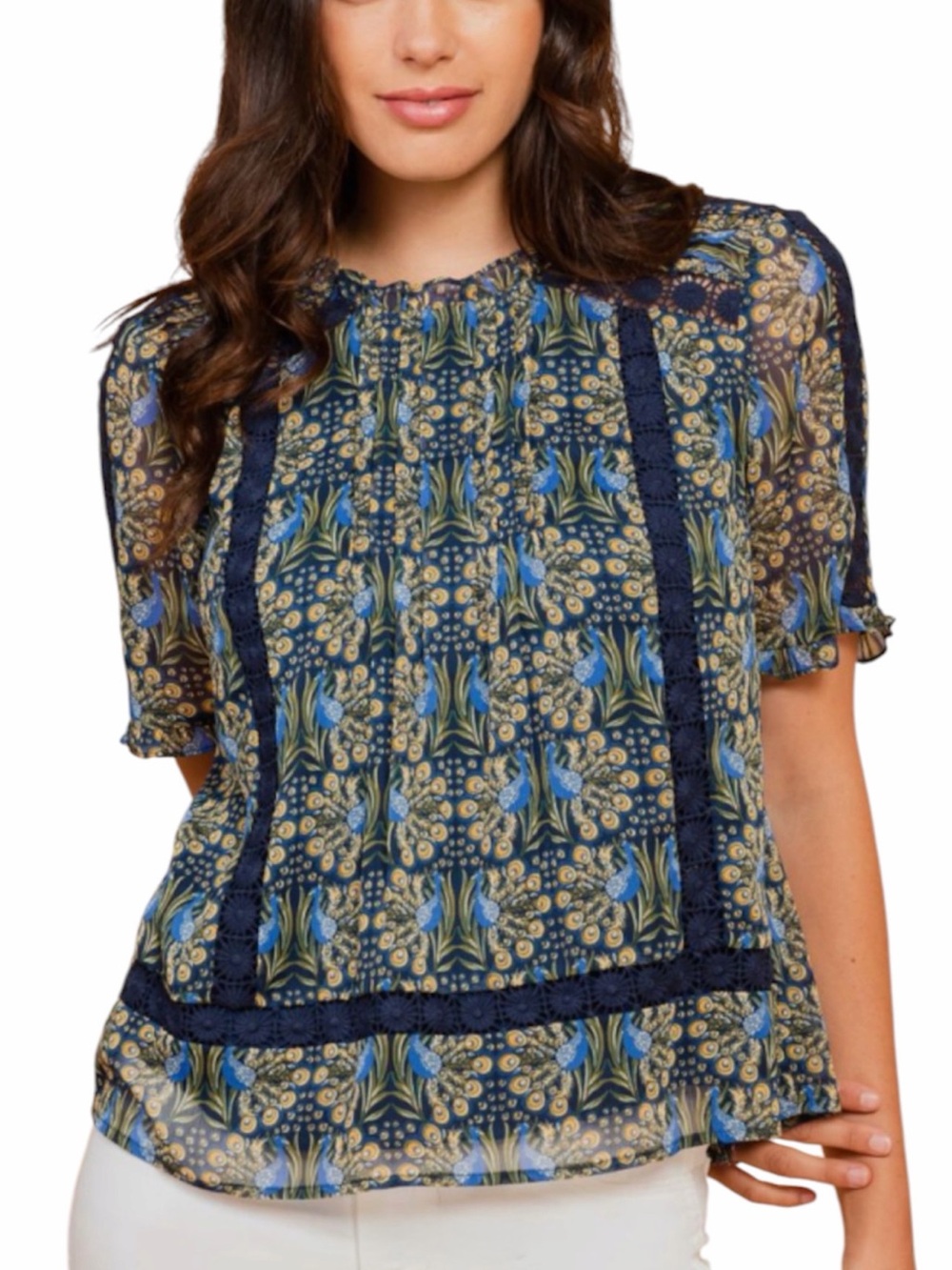 Daniel Rainn Tina Peacock Blouse from Anthropologie